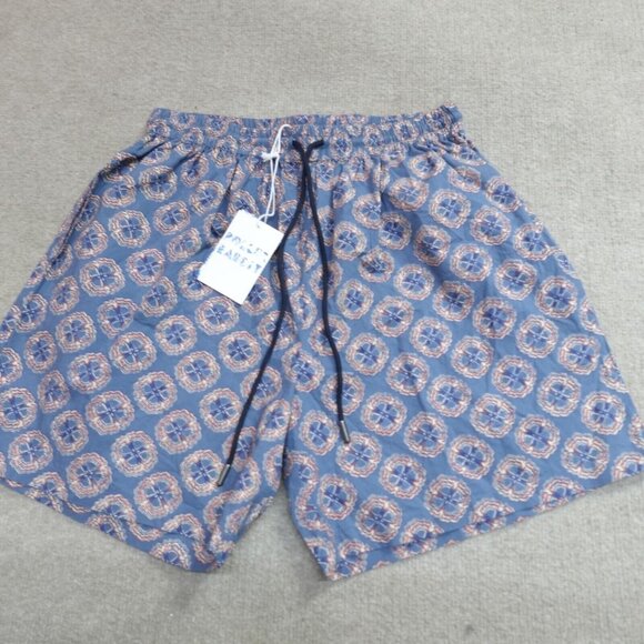 Roller Rabbit Mens Shorts Small Blue Swim Hayden NEW